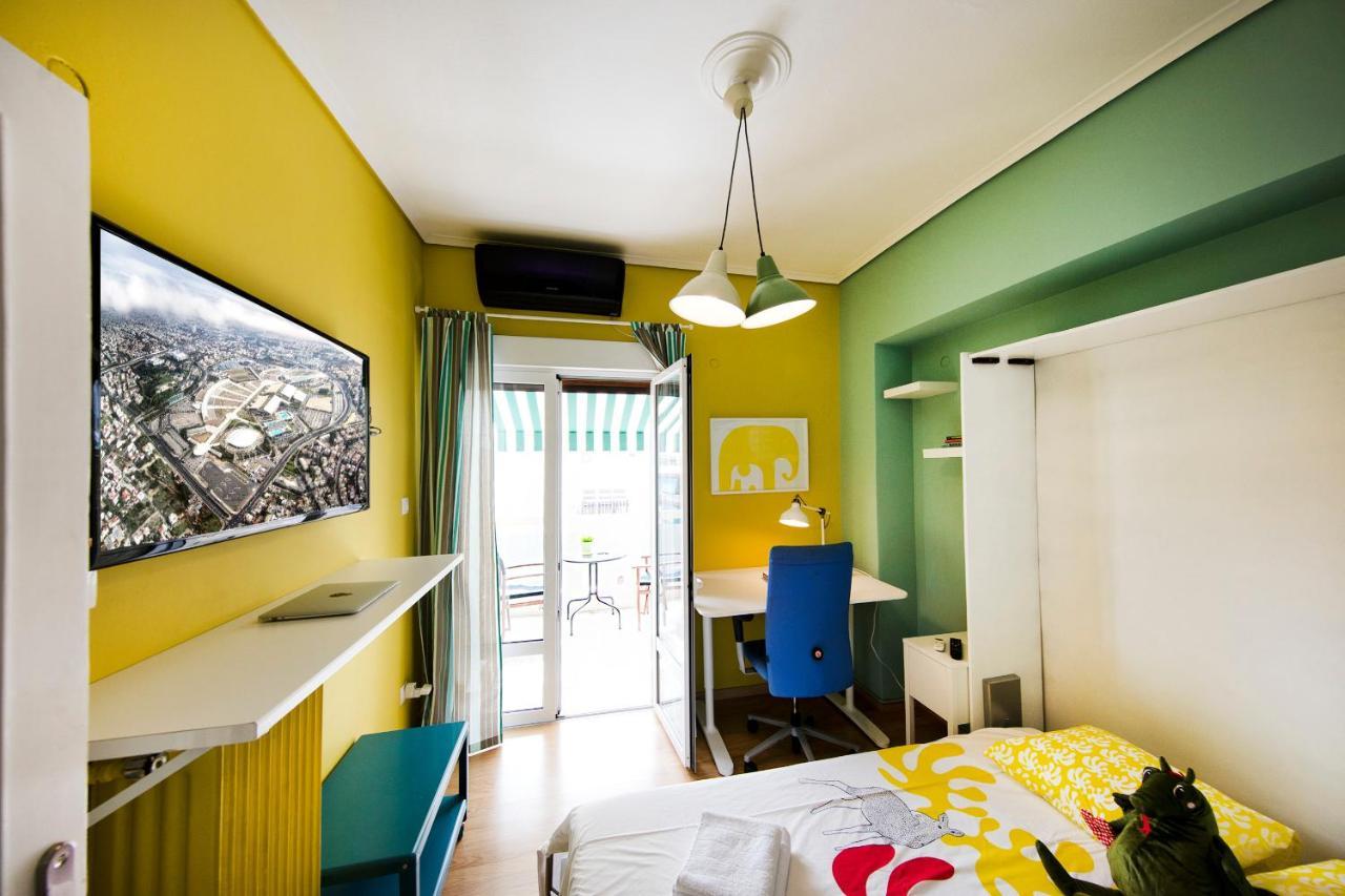 Startupper'S Pad In Real Athenian Neighbourhood Apartment Luaran gambar